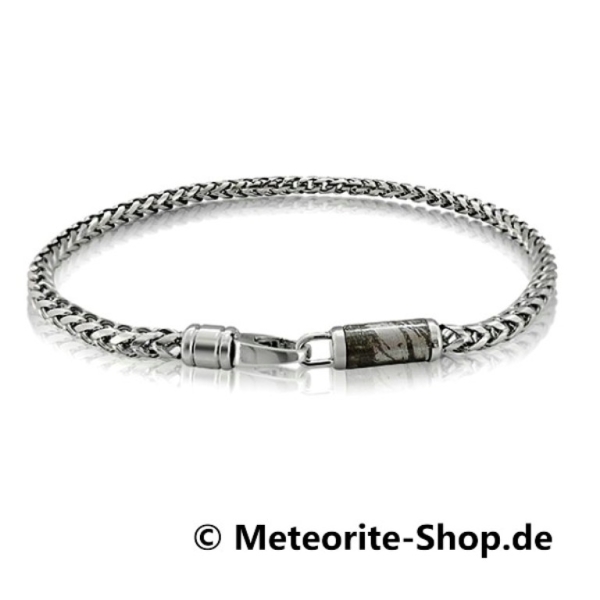 Eisen-Meteorit Kettenarmband (Muonionalusta | Edelstahl | Silber)